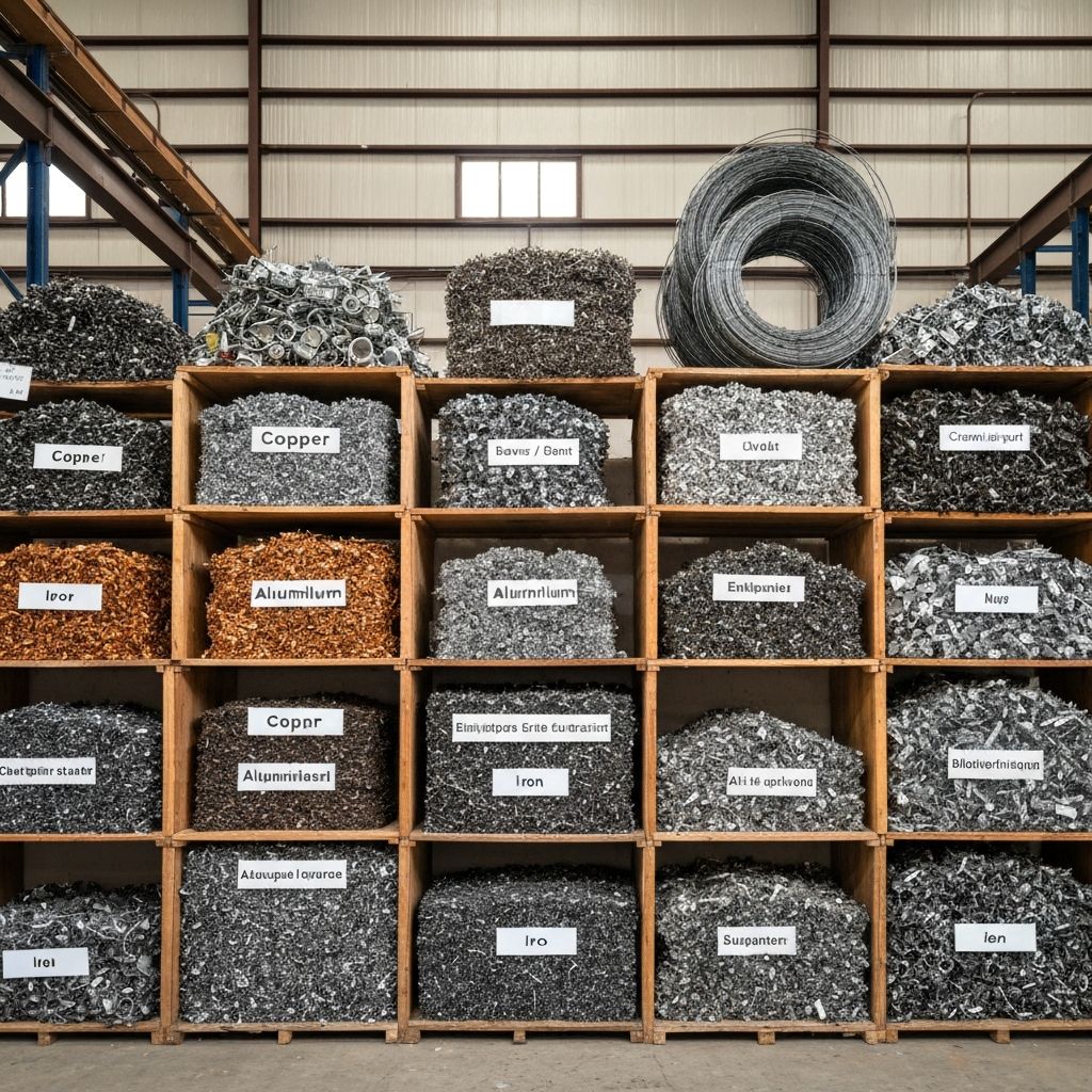 دليل شامل لأنواع السكراب والمعادن